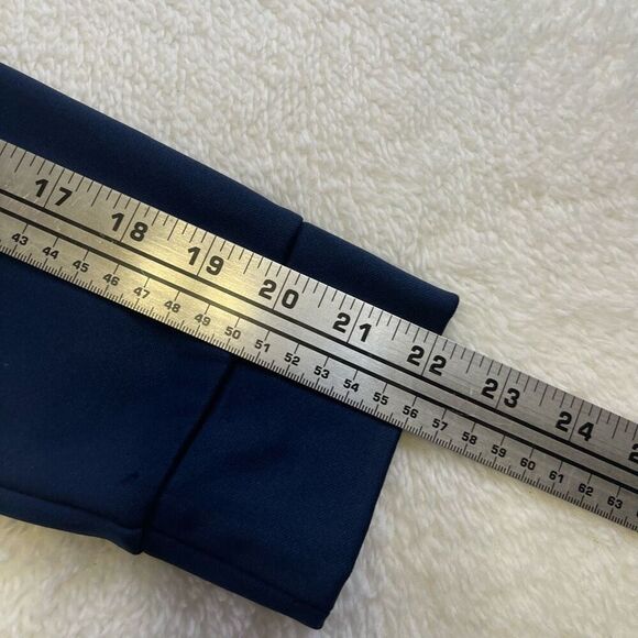 Large Kids Adidas Pullover Hoodie Navy Blue with Gold Stitched Lettering and Log - Picture 9 of 12